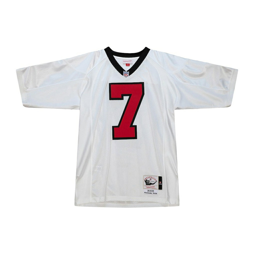 Michael Vick Atlanta Falcons 2001 Authentic Throwback Retired Player Jersey - White - Mitchell & Ness