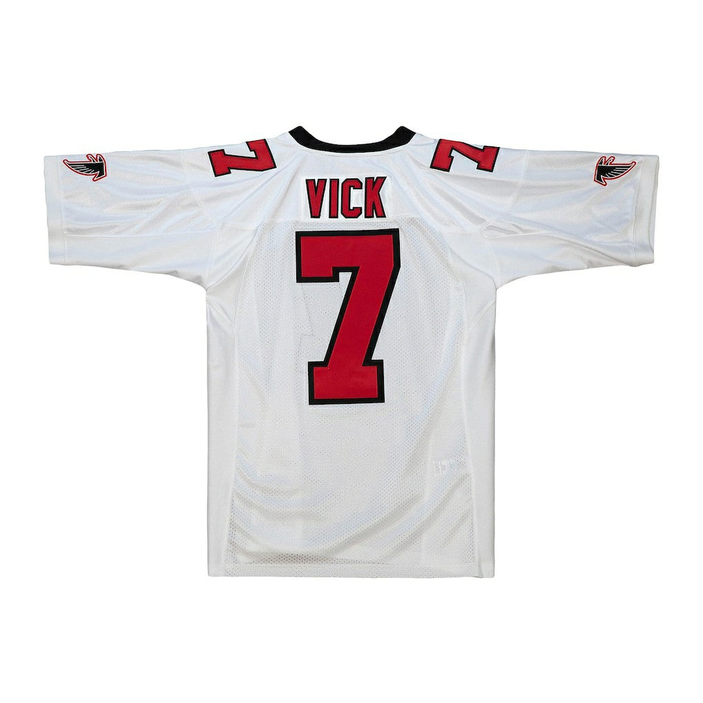 Michael Vick Atlanta Falcons 2001 Authentic Throwback Retired Player Jersey - White - Mitchell & Ness