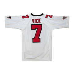 Michael Vick Atlanta Falcons 2001 Authentic Throwback Retired Player Jersey - White - Mitchell & Ness