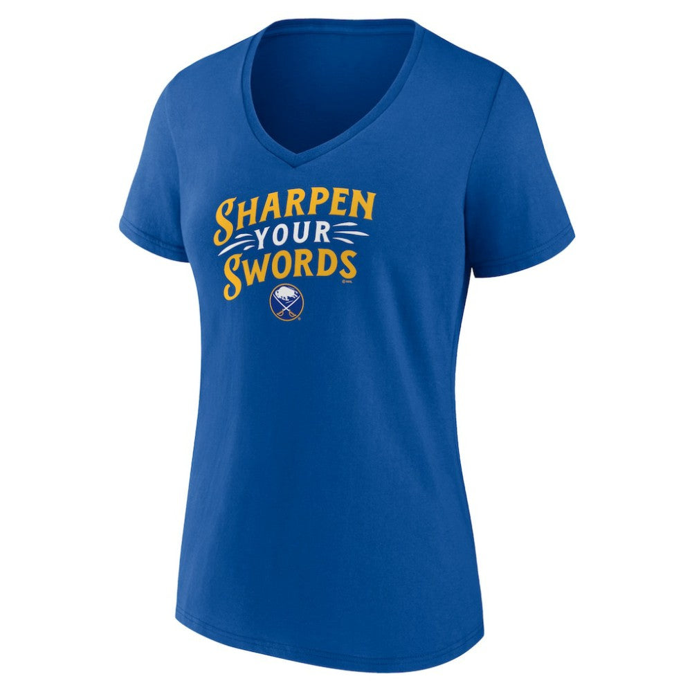 Buffalo Sabres Women's Active Edge V-Neck T-Shirt - Royal | NHL near me