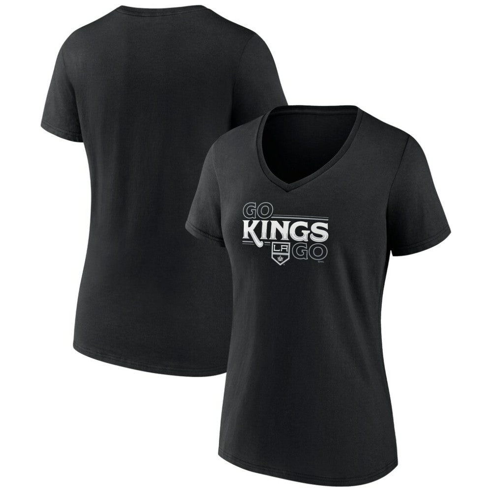 Los Angeles Kings Women's Active Edge V-Neck T-Shirt - Black | NHL discount