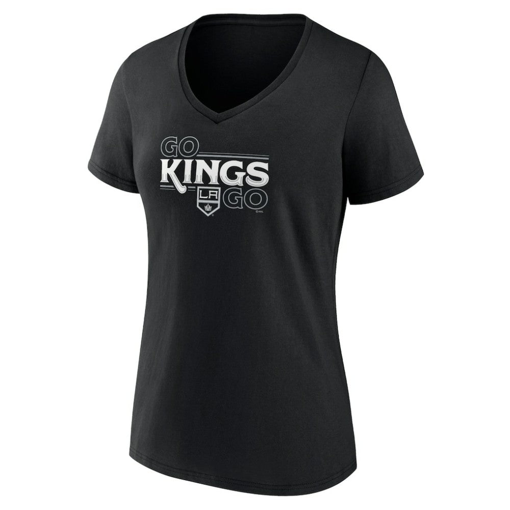 Los Angeles Kings Women's Active Edge V-Neck T-Shirt - Black | NHL discount