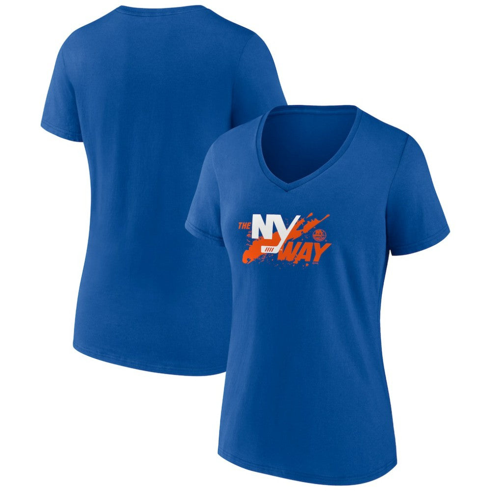 New York Islanders Women's Active Edge V-Neck T-Shirt - Royal | NHL sale