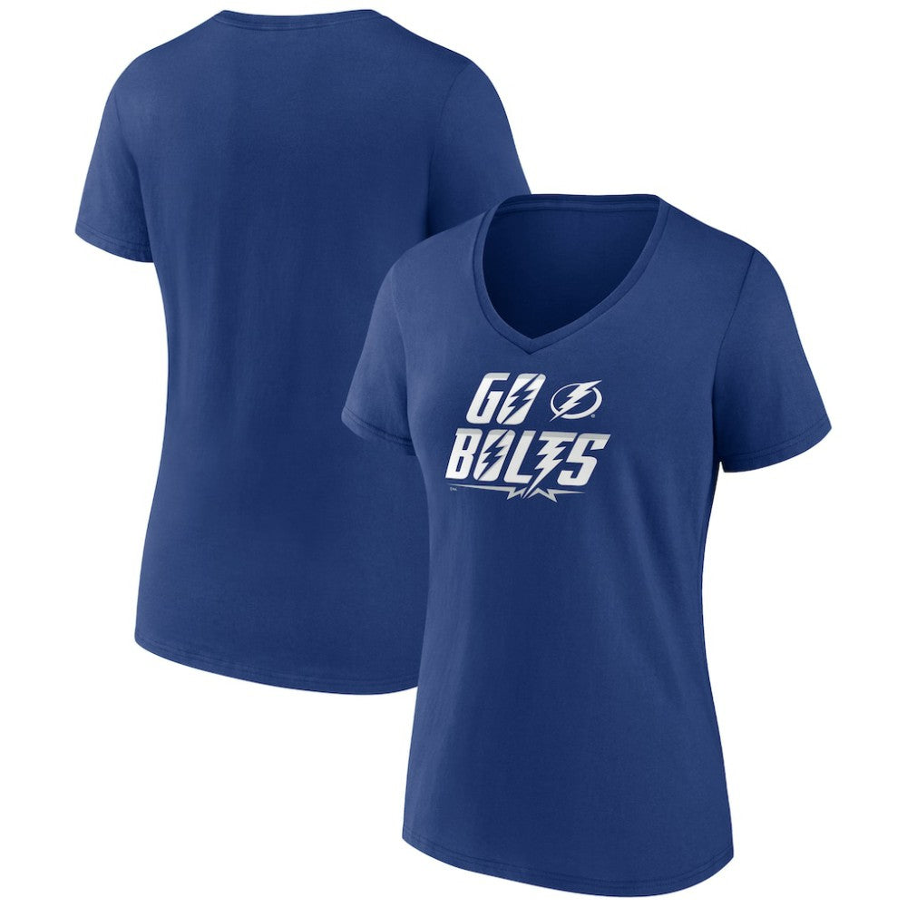 Tampa Bay Lightning Women's Active Edge V-Neck T-Shirt - Blue | NHL sale