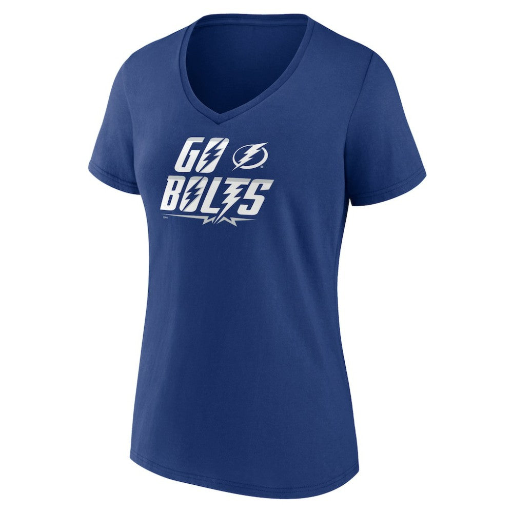 Tampa Bay Lightning Women's Active Edge V-Neck T-Shirt - Blue | NHL sale