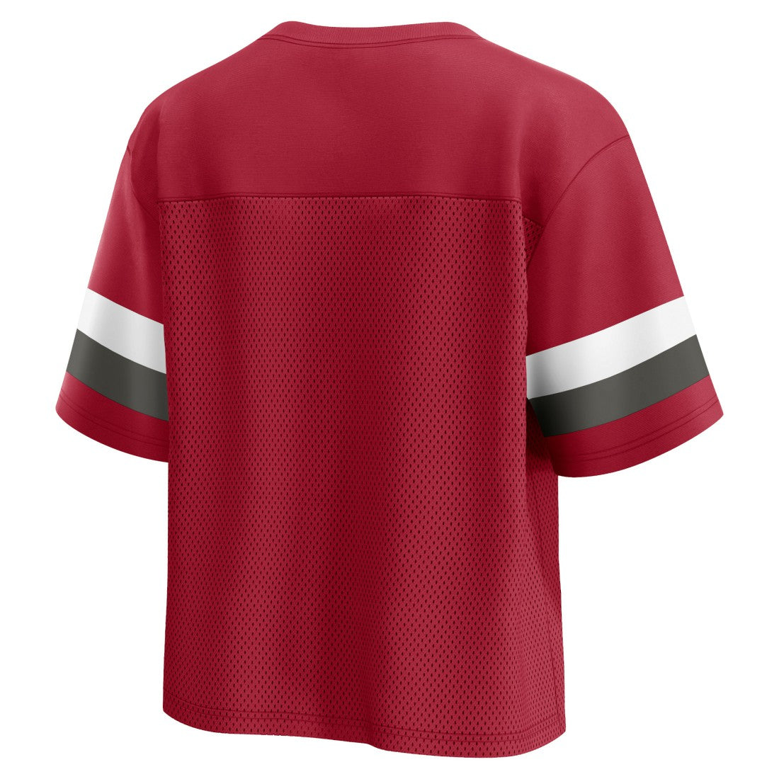 Tampa Bay Buccaneers Women's Established Jersey Cropped V-Neck T-Shirt - Red - Fanatics