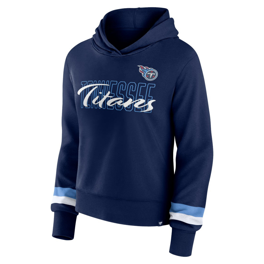 Tennessee Titans Women's Over Under Pullover Hoodie - Navy - Fanatics