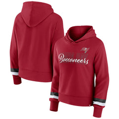 Tampa Bay Buccaneers Women's Over Under Pullover Hoodie - Red - Fanatics