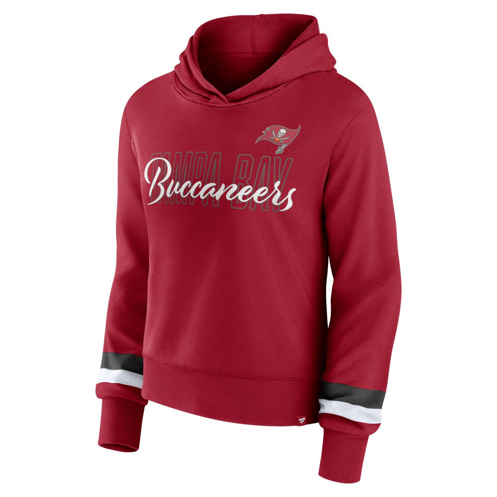 Tampa Bay Buccaneers Women's Over Under Pullover Hoodie - Red - Fanatics