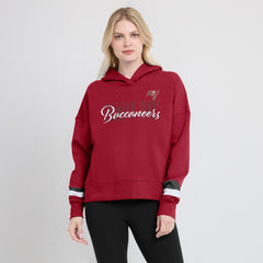Tampa Bay Buccaneers Women's Over Under Pullover Hoodie - Red - Fanatics