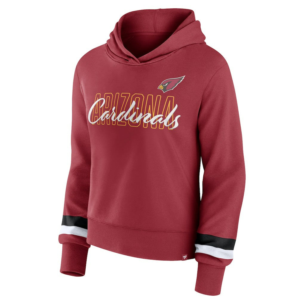Arizona Cardinals Women's Over Under Pullover Hoodie - Cardinal - Fanatics