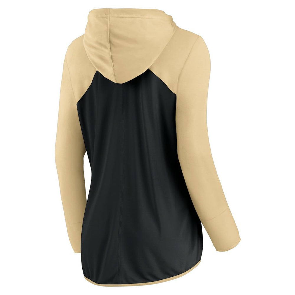 New Orleans Saints Women's Forever Fan Full-Zip Hoodie - Black/Gold - Fanatics