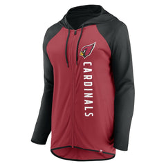 Arizona Cardinals Women's Forever Fan Full-Zip Hoodie - Cardinal/Black - Fanatics