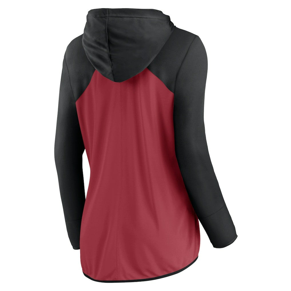 Arizona Cardinals Women's Forever Fan Full-Zip Hoodie - Cardinal/Black - Fanatics