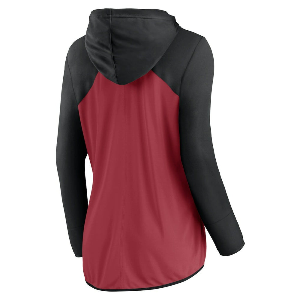 Arizona Cardinals Women's Forever Fan Full-Zip Hoodie - Cardinal/Black - Fanatics