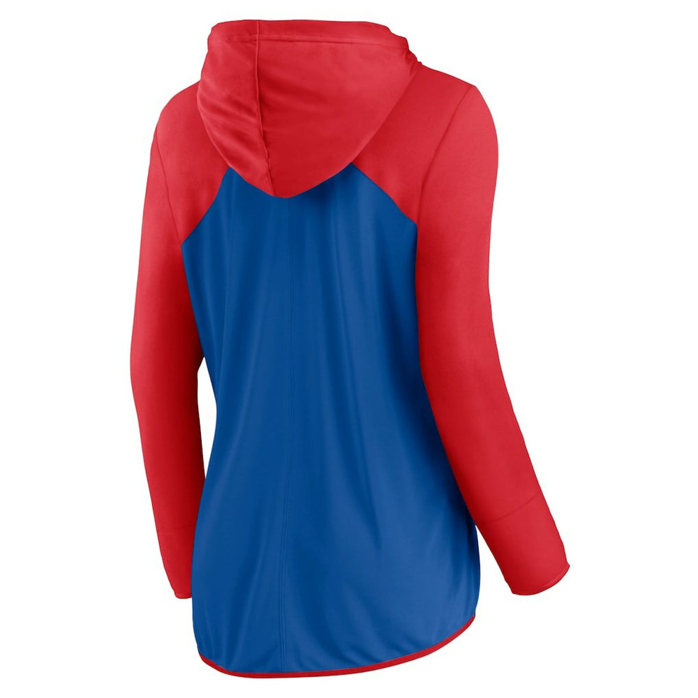 New York Giants Women's Forever Fan Full-Zip Hoodie - Royal/Red - Fanatics