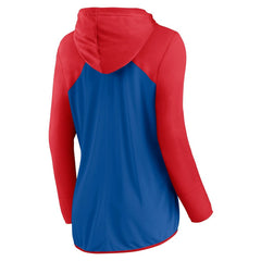 New York Giants Women's Forever Fan Full-Zip Hoodie - Royal/Red - Fanatics