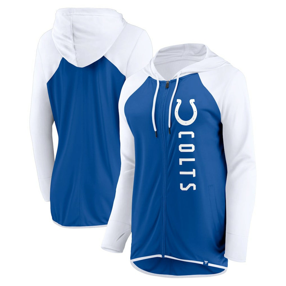 Indianapolis Colts Women's Forever Fan Full-Zip Hoodie - Royal/White - Fanatics