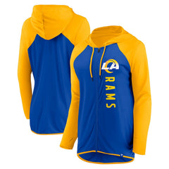 Los Angeles Rams Women's Forever Fan Full-Zip Hoodie - Royal/Gold - Fanatics