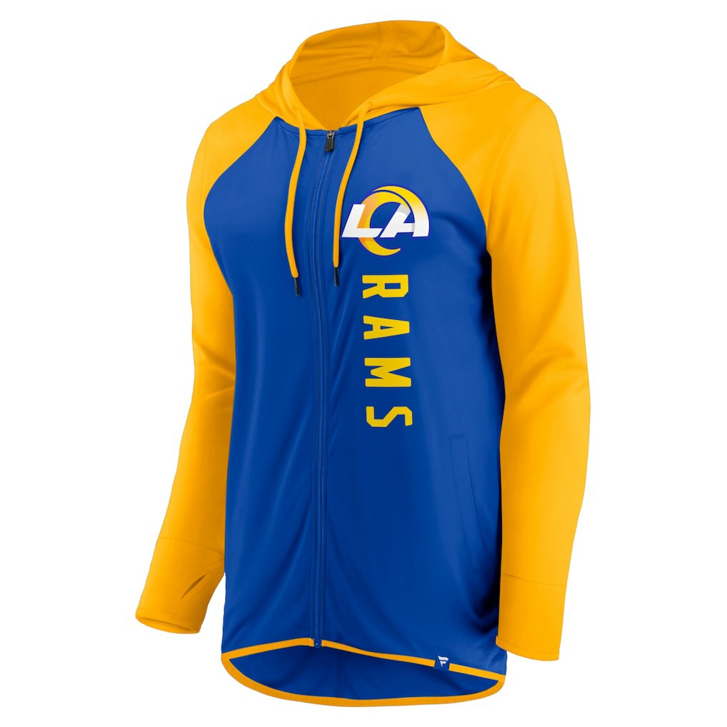Los Angeles Rams Women's Forever Fan Full-Zip Hoodie - Royal/Gold - Fanatics