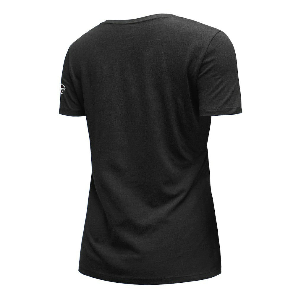 Atlanta Falcons New Era Women's Dirty Birds Kickoff V-Neck T-Shirt - Black - NFL