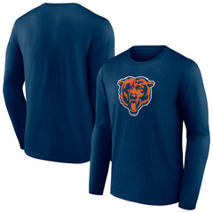 Chicago Bears Primary Team Logo Long Sleeve T-Shirt - Navy - NFL