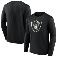 Las Vegas Raiders Primary Team Logo Long Sleeve T-Shirt - Black - NFL