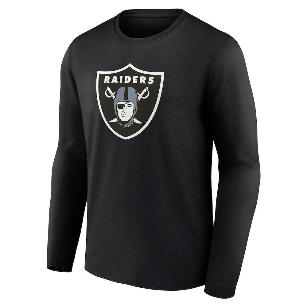 Las Vegas Raiders Primary Team Logo Long Sleeve T-Shirt - Black - NFL