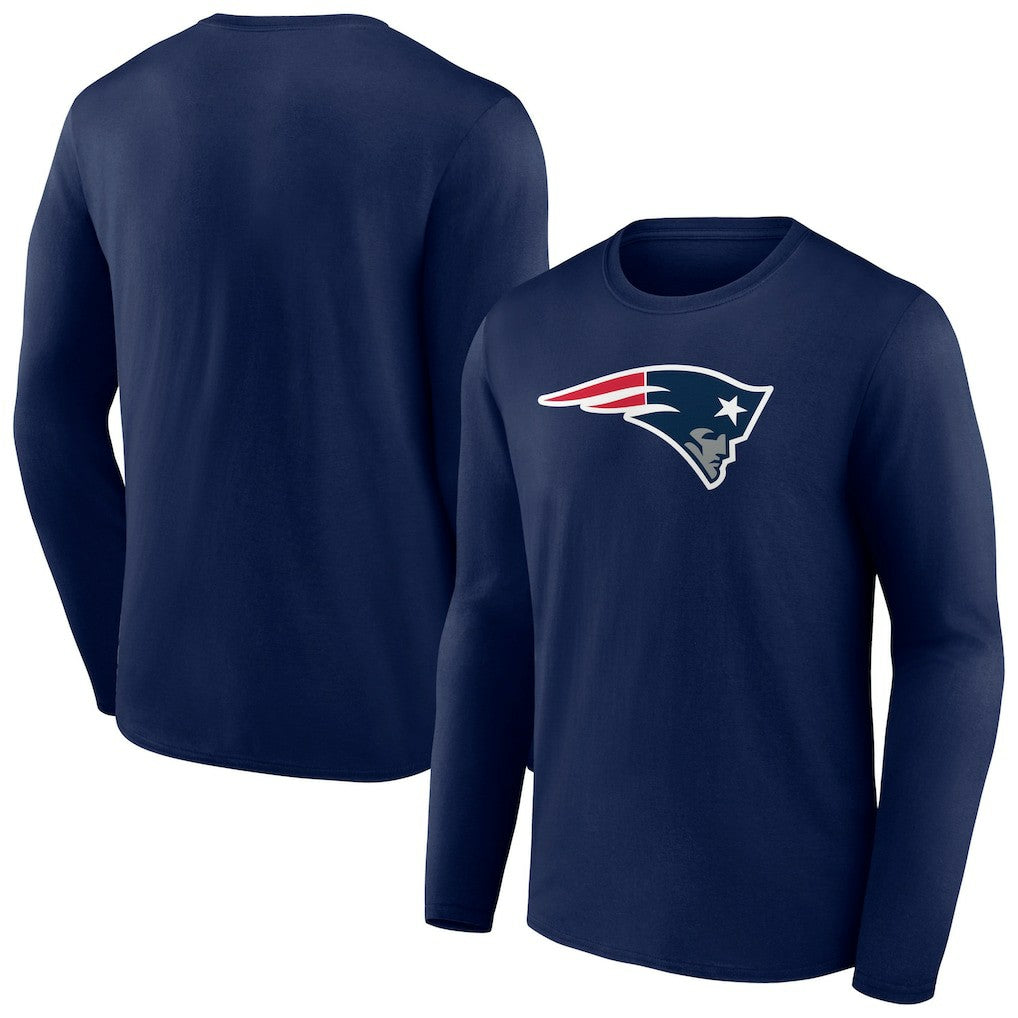 New England Patriots Primary Team Logo Long Sleeve T-Shirt - Navy - NFL