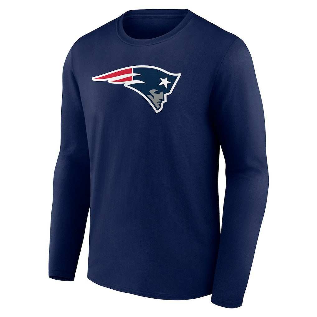 New England Patriots Primary Team Logo Long Sleeve T-Shirt - Navy - NFL