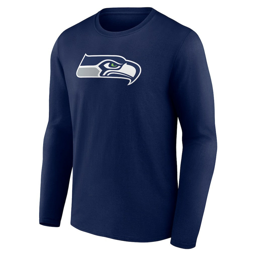 Seattle Seahawks Primary Team Logo Long Sleeve T-Shirt - College Navy - NFL