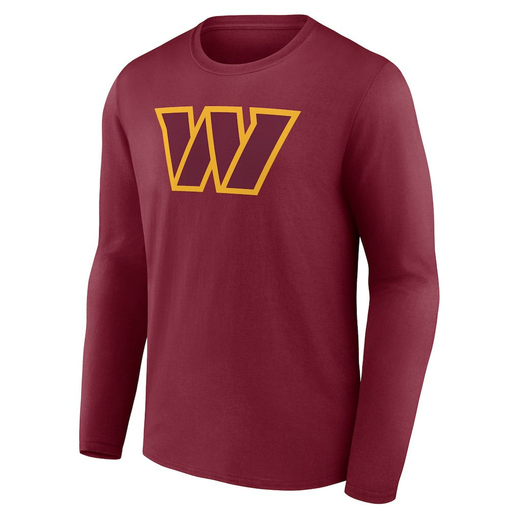 Washington Commanders Primary Team Logo Long Sleeve T-Shirt - Burgundy - NFL
