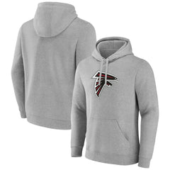 Atlanta Falcons Primary Team Logo Fitted Pullover Hoodie - Heather Gray - NFL