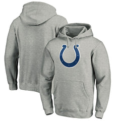 Indianapolis Colts Primary Team Logo Fitted Pullover Hoodie - Heather Gray - NFL