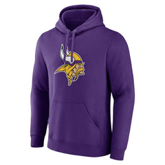 Minnesota Vikings Primary Team Logo Fitted Pullover Hoodie - Purple - NFL