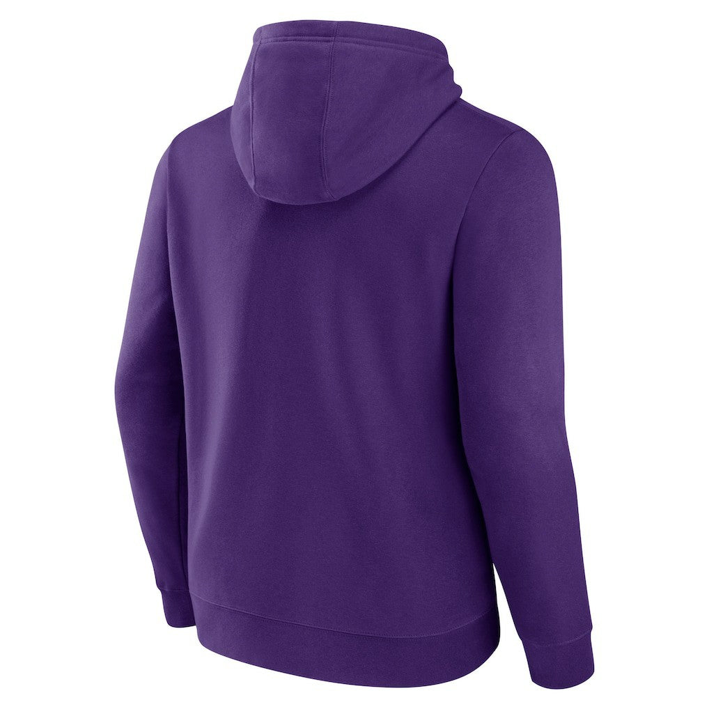 Minnesota Vikings Primary Team Logo Fitted Pullover Hoodie - Purple - NFL