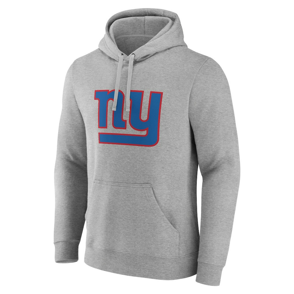 New York Giants Primary Team Logo Fitted Pullover Hoodie - Heather Gray - NFL