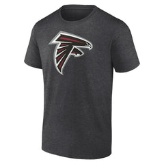 Atlanta Falcons Primary Logo T-Shirt - Heather Charcoal - Fanatics