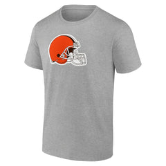 Cleveland Browns Primary Logo T-Shirt - Heather Gray - Fanatics