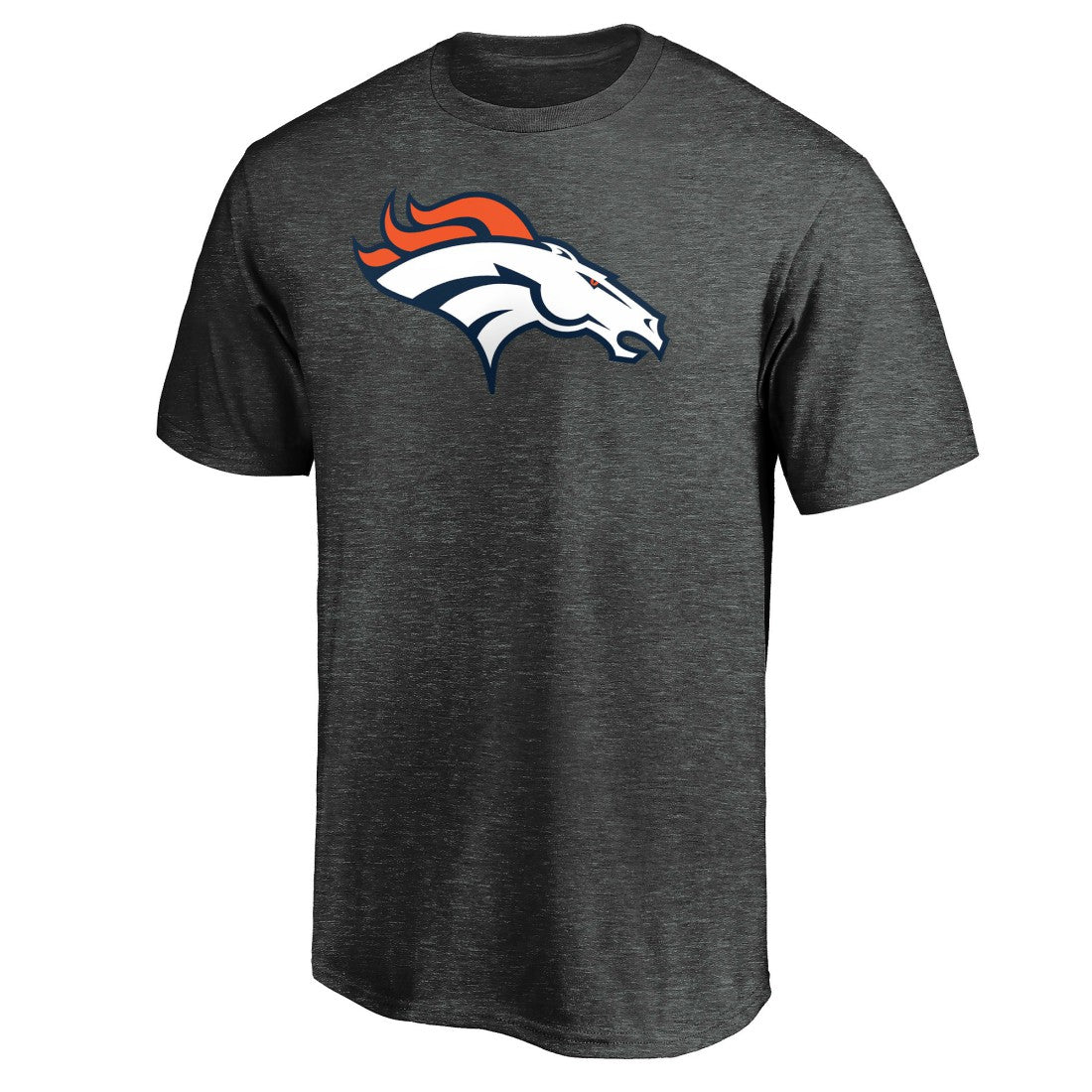 Denver Broncos Primary Logo T-Shirt - Heather Charcoal - Fanatics