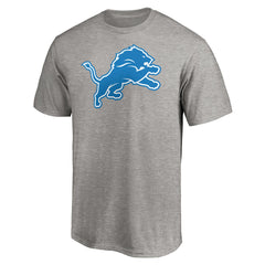 Detroit Lions Primary Logo T-Shirt - Heather Gray - Fanatics
