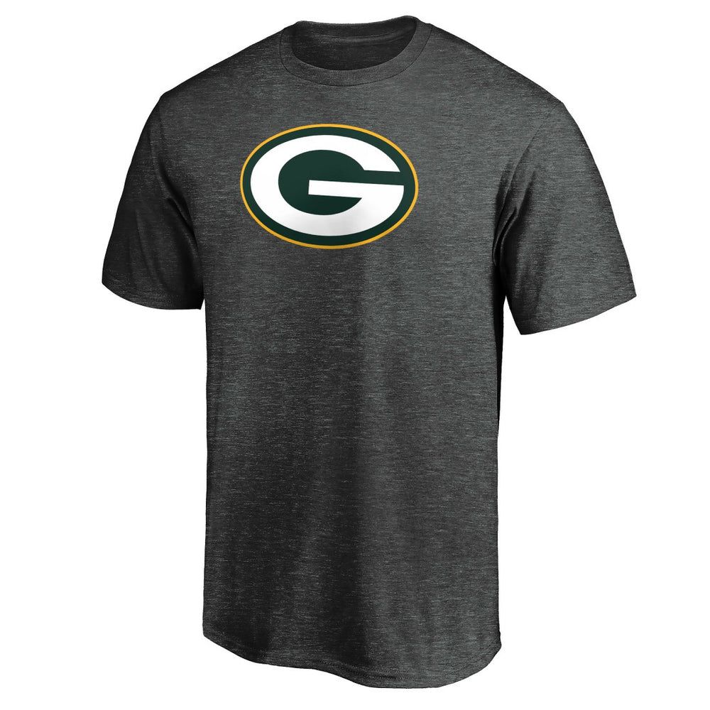 Green Bay Packers Primary Logo T-Shirt - Heather Charcoal - Fanatics