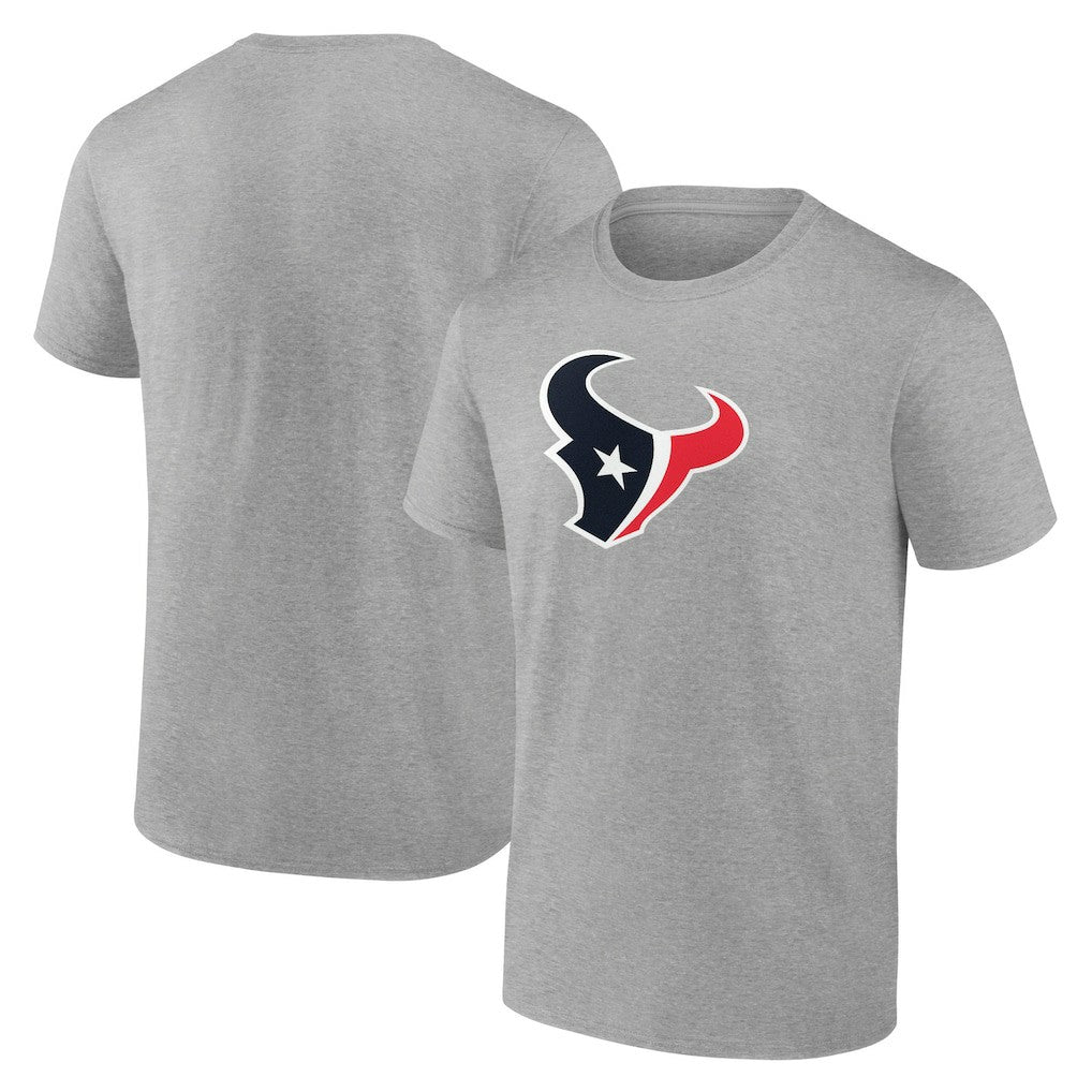 Houston Texans Primary Logo T-Shirt - Heather Gray - Fanatics