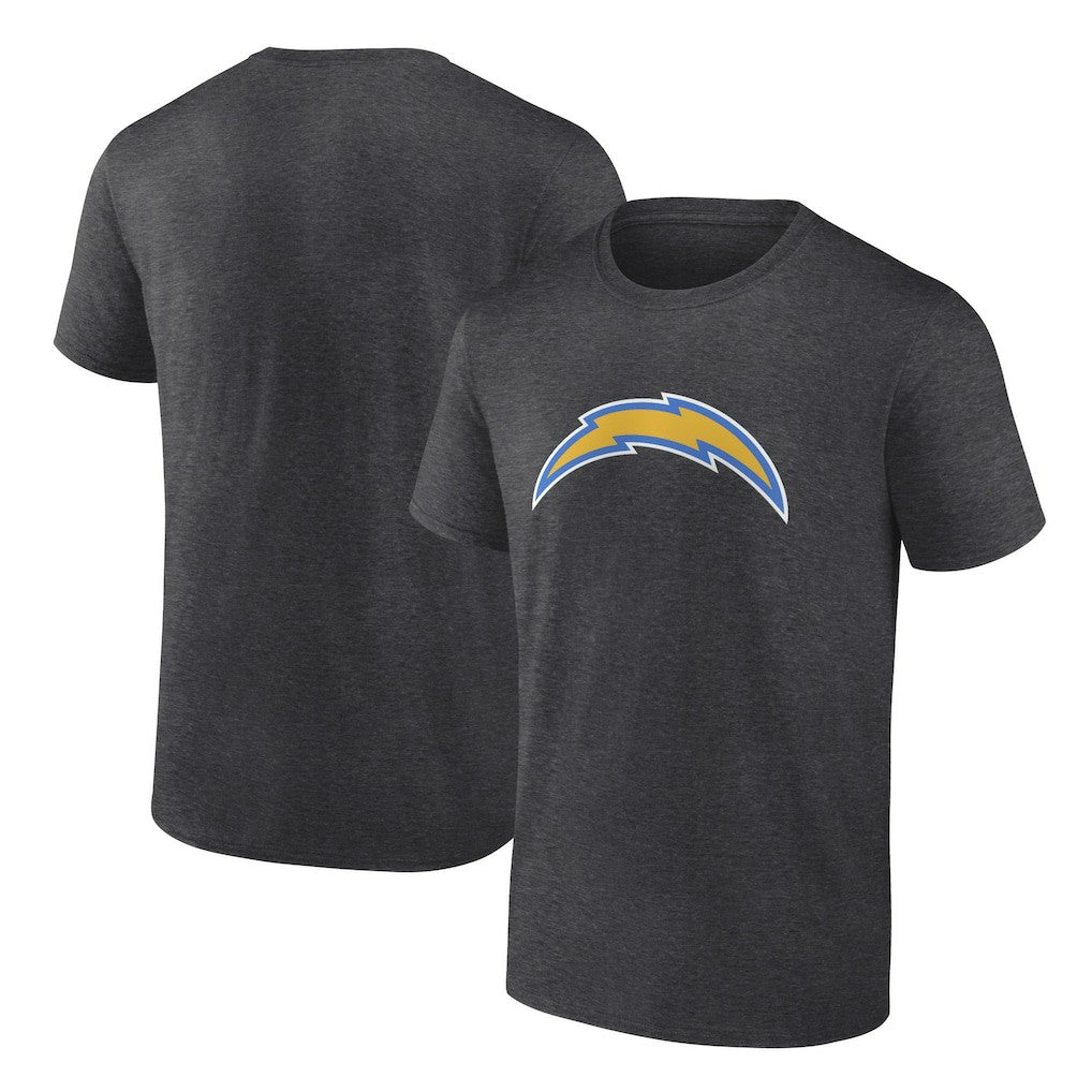 Los Angeles Chargers Primary Logo T-Shirt - Heather Charcoal - Fanatics