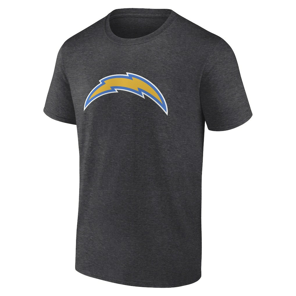 Los Angeles Chargers Primary Logo T-Shirt - Heather Charcoal - Fanatics