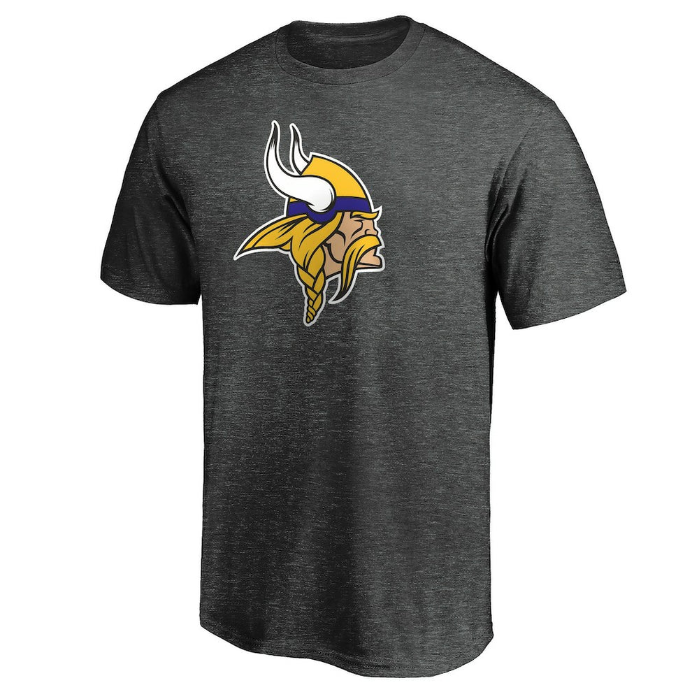 Minnesota Vikings Primary Logo T-Shirt - Heather Charcoal - Fanatics