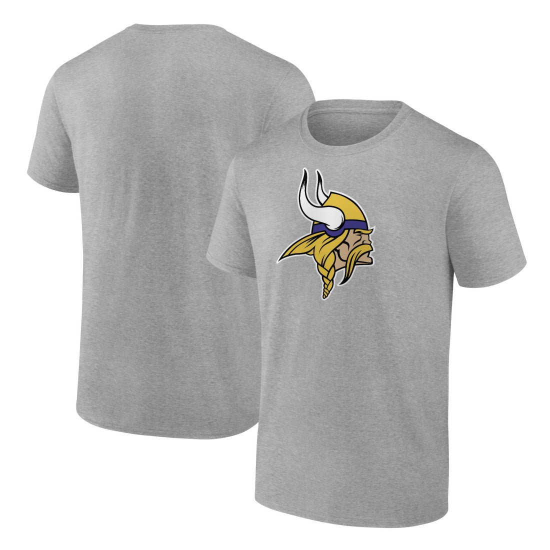 Minnesota Vikings Primary Logo T-Shirt - Heather Gray - Fanatics