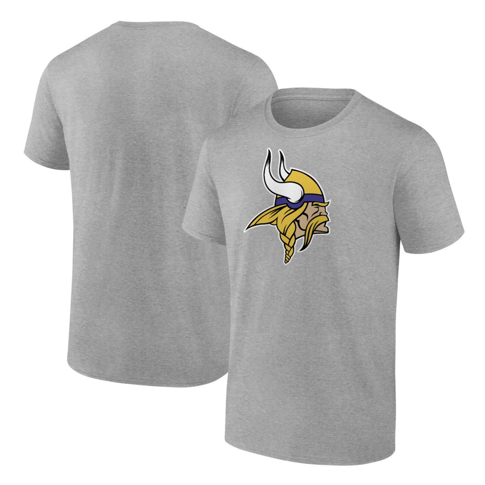 Minnesota Vikings Primary Logo T-Shirt - Heather Gray - Fanatics