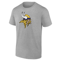 Minnesota Vikings Primary Logo T-Shirt - Heather Gray - Fanatics