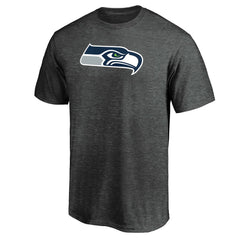 Seattle Seahawks Primary Logo T-Shirt - Heather Charcoal - Fanatics
